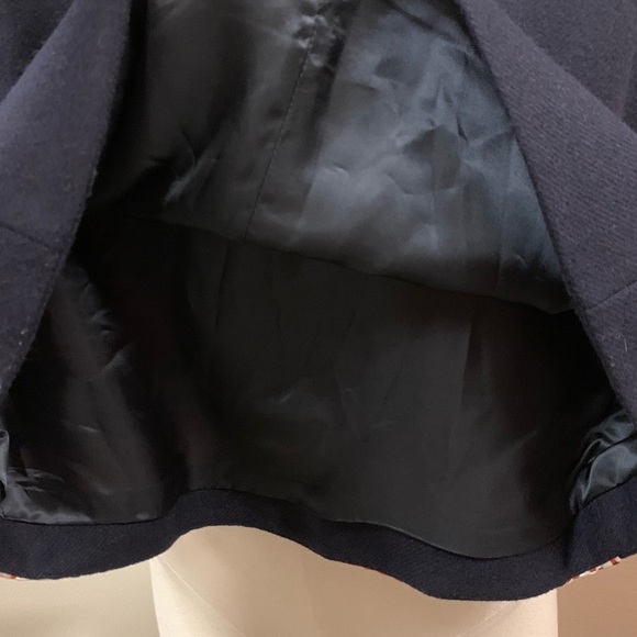 VILAGALLO Mini Skirt Navy, Red And Silver Size 42 US 10, Nwt - Picture 8 of 13